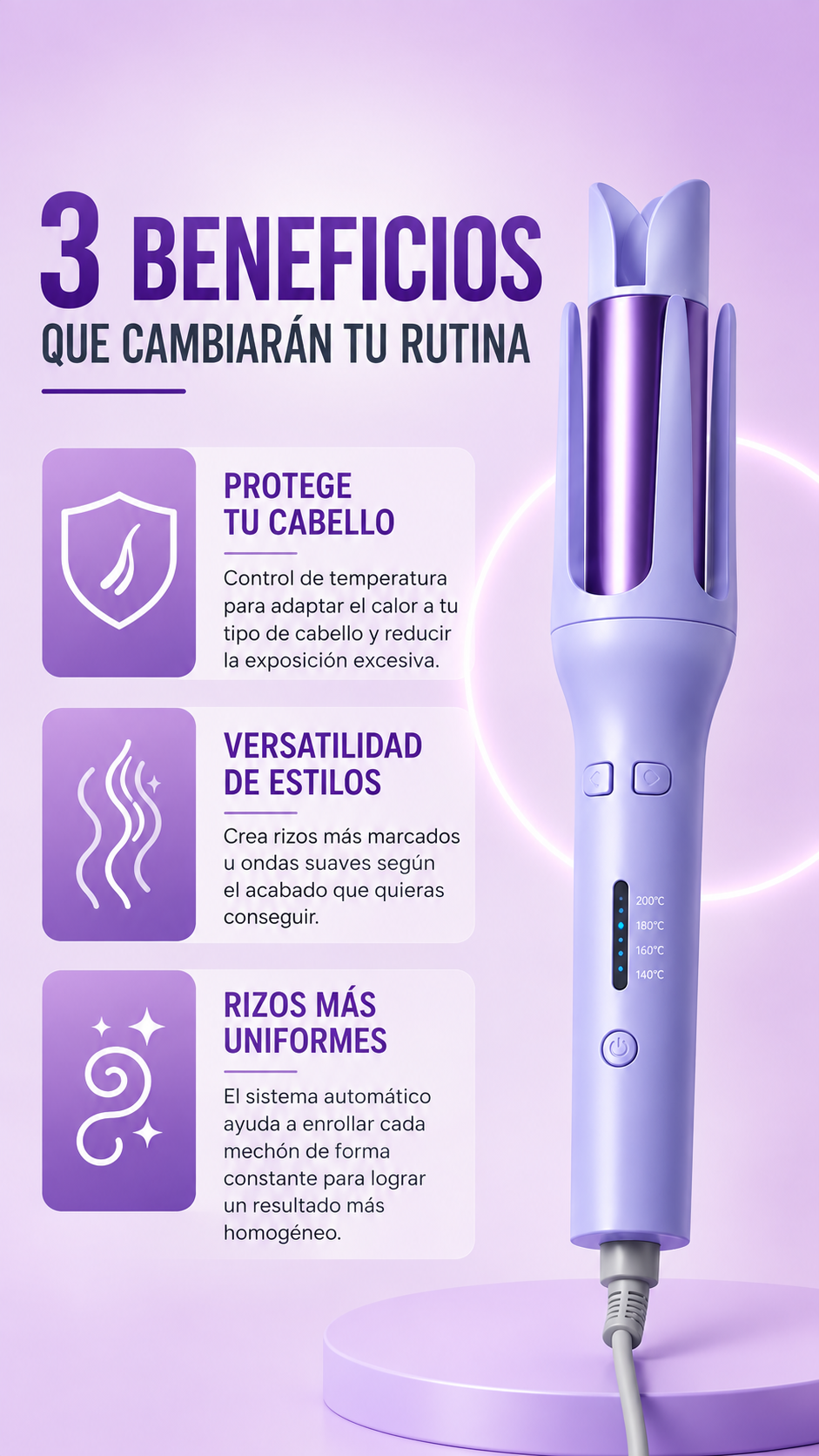 AirCurlPro™ Rizador automático